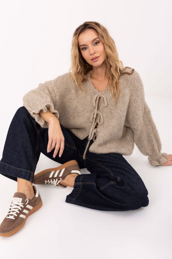 beige Cardigan model 221067 Italy Moda