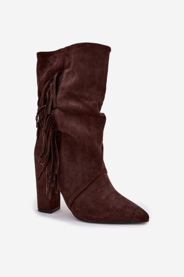 brown Heel boots model 221126 Step in style