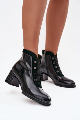 green Heel boots model 221140 Step in style