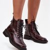 Red Boots in Women`s Ankle Boots & Booties with Fabric, Warmers, Footbed, Upper Height and Heel Height