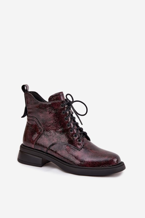 Red Boots in Women`s Ankle Boots & Booties with Fabric, Warmers, Footbed, Upper Height and Heel Height