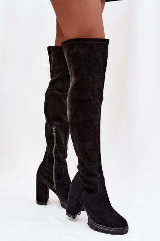 1103028 black Heel boots model 221155 Step in style