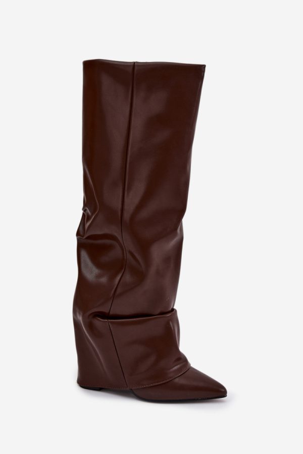 brown Heel boots model 221158 Step in style