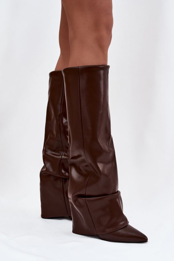 brown Heel boots model 221158 Step in style