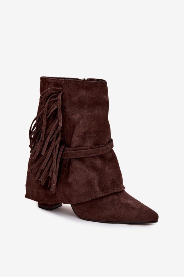brown Heel boots model 221129 Step in style