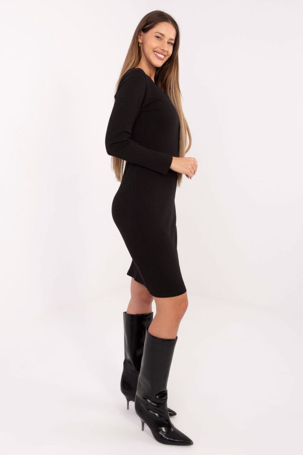 Black Daydress in Day Dresses with Cotton and Spandex