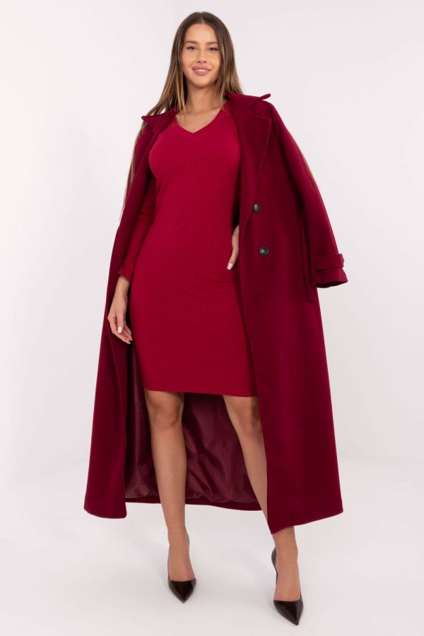 Red Daydress in Day Dresses with Cotton and Spandex