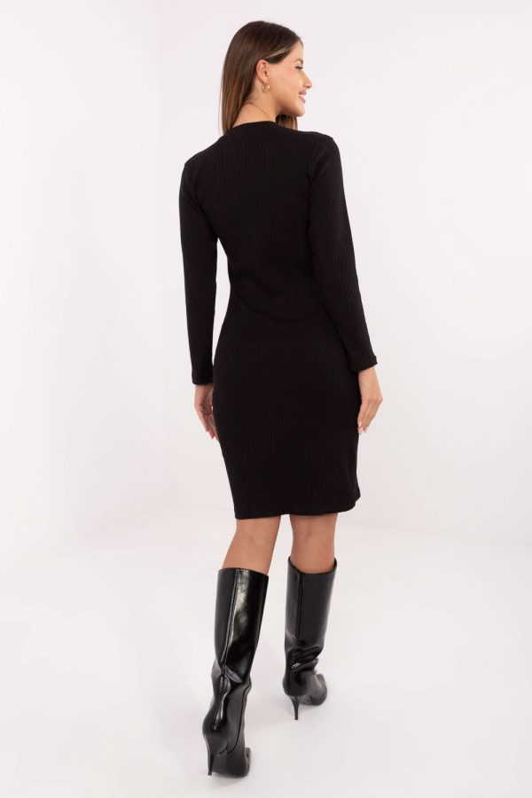 Black Daydress in Day Dresses with Cotton and Spandex