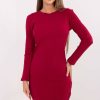 Red Daydress in Day Dresses with Cotton and Spandex