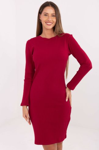 Red Daydress in Day Dresses with Cotton and Spandex