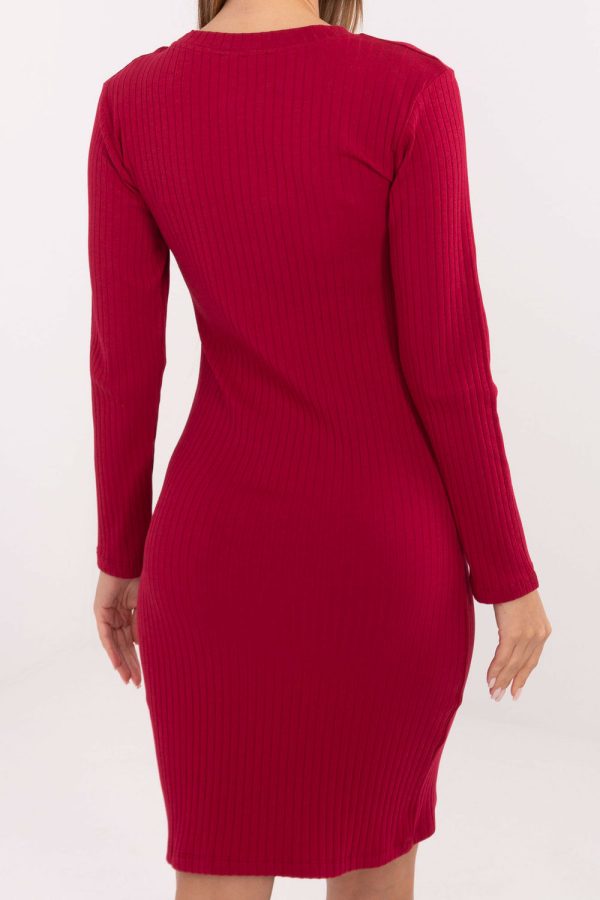 Red Daydress in Day Dresses with Cotton and Spandex