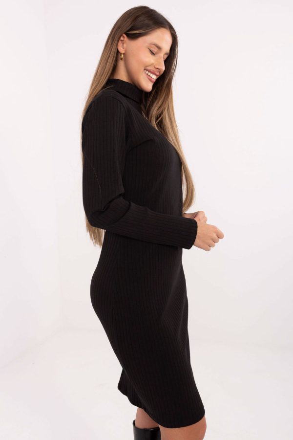 Black Daydress in Day Dresses with Cotton and Spandex