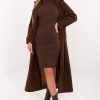 Brown Daydress in Day Dresses with Cotton and Spandex