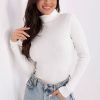 Beige Turtleneck in Sweaters, Pullovers, Jumpers, Turtlenecks, Boleros, Shrugs with Cotton and Spandex