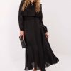 Black Daydress in Day Dresses with Lyocel and Polyester