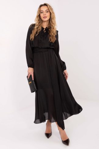 Black Daydress in Day Dresses with Lyocel and Polyester