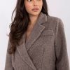Beige Coat in Women`s Coats, Jackets with Spandex and Polyester