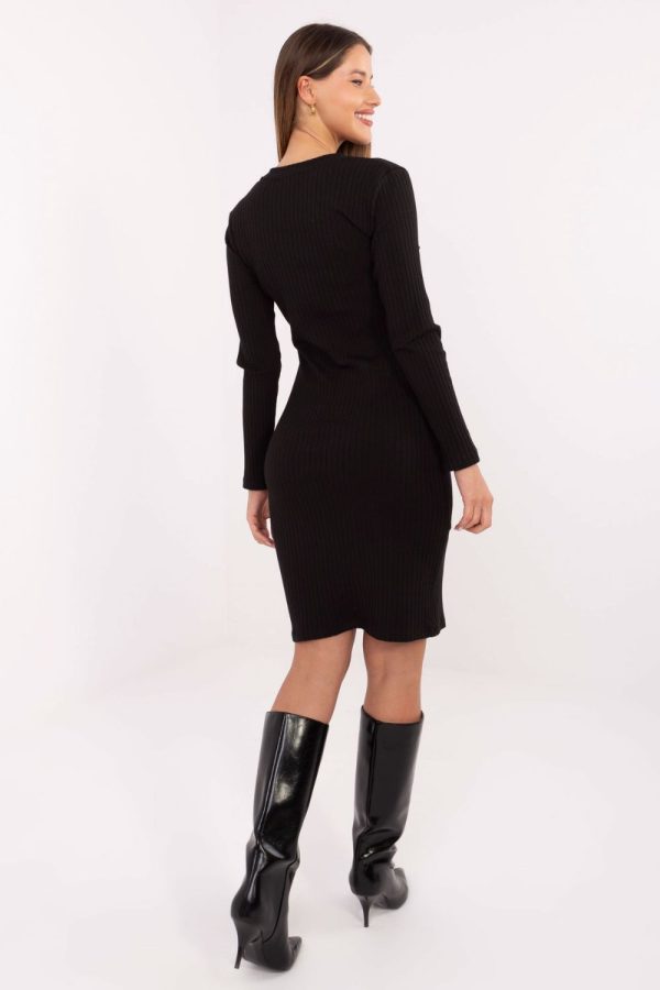Black Daydress in Day Dresses with Cotton and Spandex