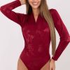 Red Shapewear Body in Shapewear Bodies For Women with Spandex and Polyester