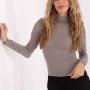 Beige Blouse in Women`s Blouses, Tunics with Spandex, Cashmere, Nylon and Viscose
