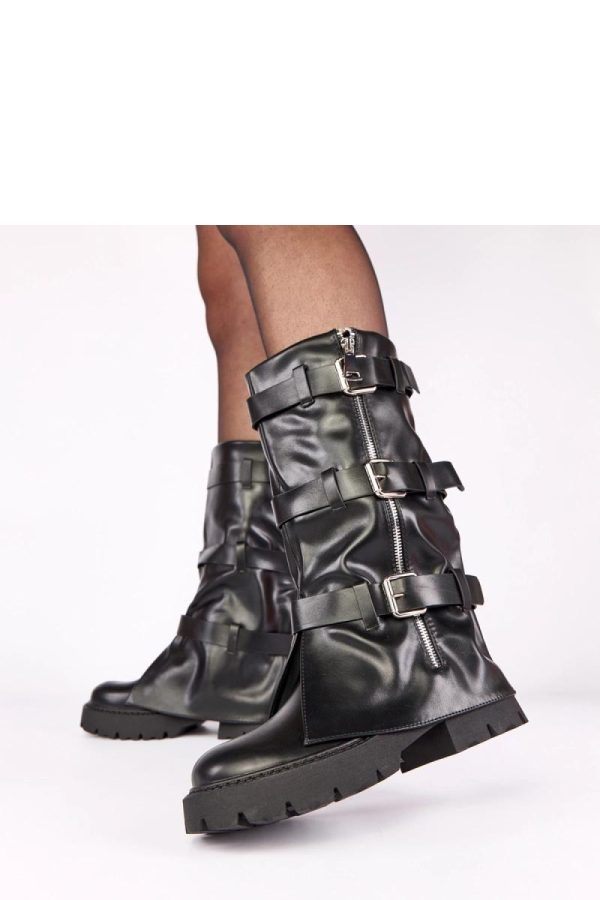Black Thigh-Hight Boots..Fabric, Footbed, Upper Height and Heel Height