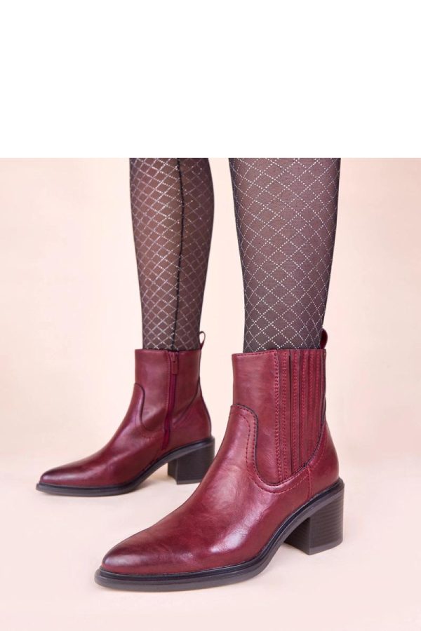 Red Heel Boots..Fabric, Footbed, Upper Height and Heel Height