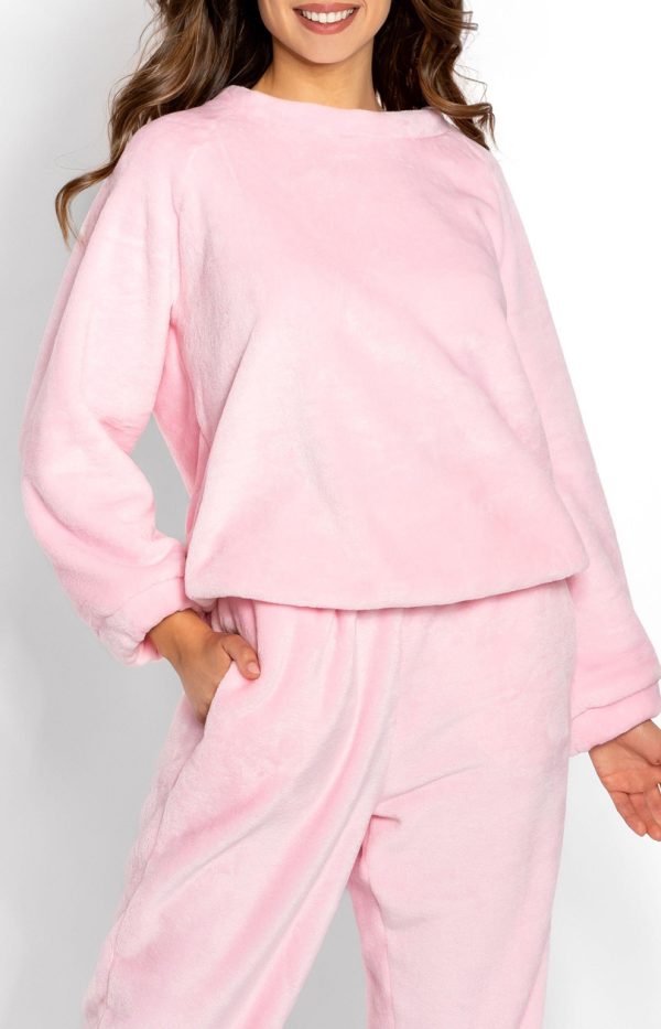 Pink Set in Pants, Trousers, Shorts with Polyester