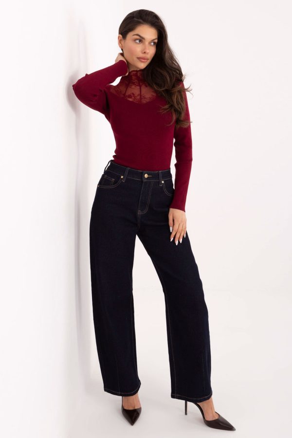 Red Blouse in Women`s Blouses, Tunics with Polyester and Viscose