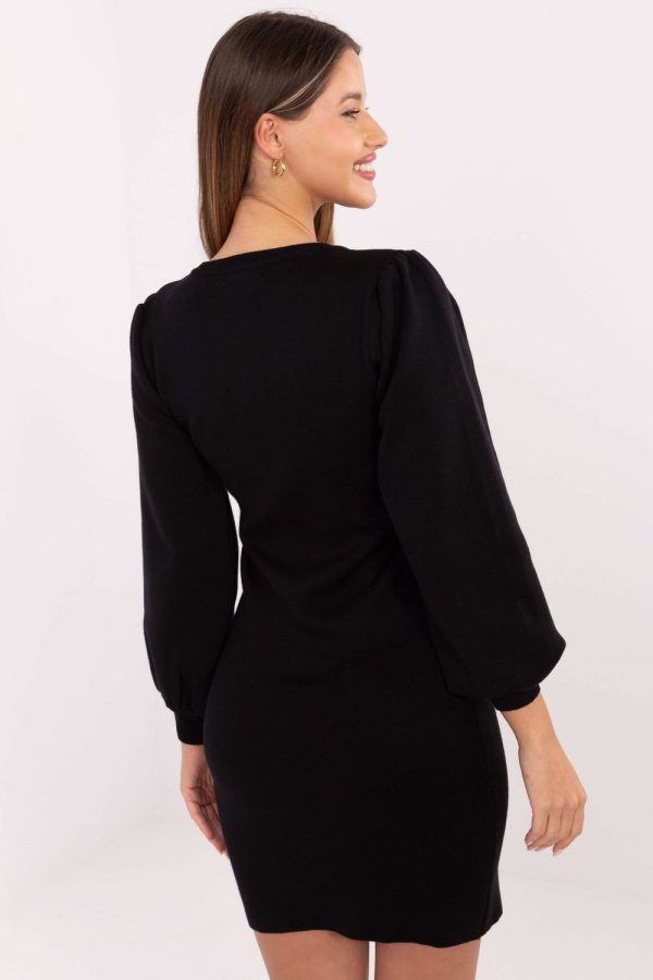 Black Daydress in Day Dresses with Polyester and Viscose