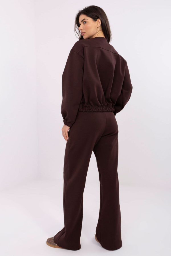 Brown Tracksuit Trousers in Pants, Trousers, Shorts with Cotton and Polyester