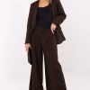 1103922 Brown Women Trousers in Pants, Trousers, Shorts with Spandex, Nylon, Polyester and Viscose
