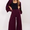 Red Women Trousers in Pants, Trousers, Shorts with Spandex, Nylon, Polyester and Viscose