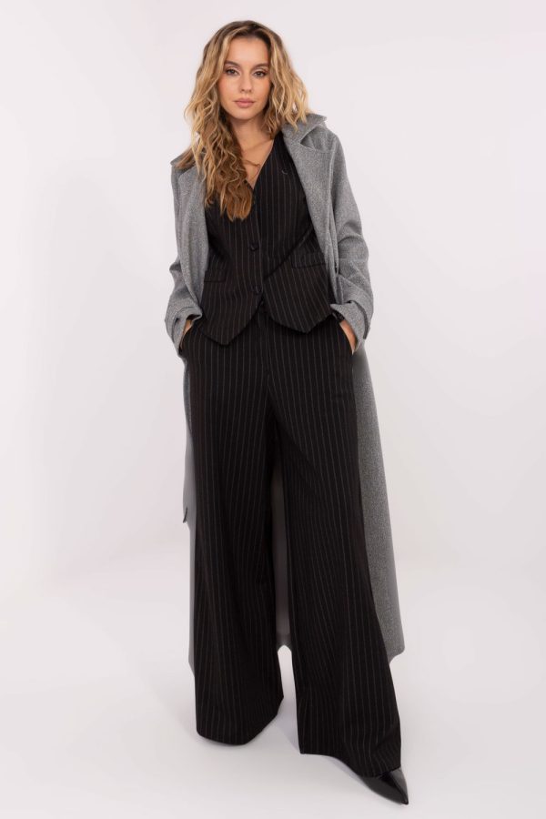 Black Women Trousers in Pants, Trousers, Shorts with Spandex, Nylon, Polyester and Viscose