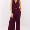 Red Women Trousers in Pants, Trousers, Shorts with Spandex, Nylon, Polyester and Viscose