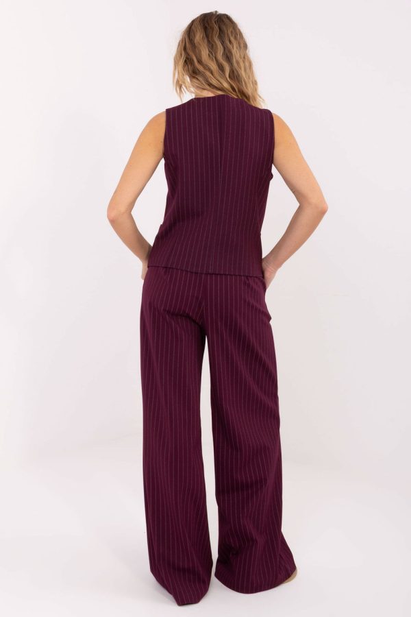 Red Women Trousers in Pants, Trousers, Shorts with Spandex, Nylon, Polyester and Viscose