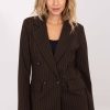 1103941 Brown Jacket in Jackets, Vests For Women with Spandex, Nylon, Polyester and Viscose