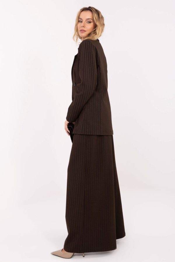 Brown Jacket in Jackets, Vests For Women with Spandex, Nylon, Polyester and Viscose