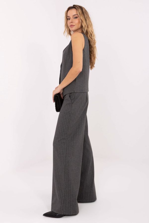 Grey Gilet in Jackets, Vests For Women with Spandex, Nylon, Polyester and Viscose