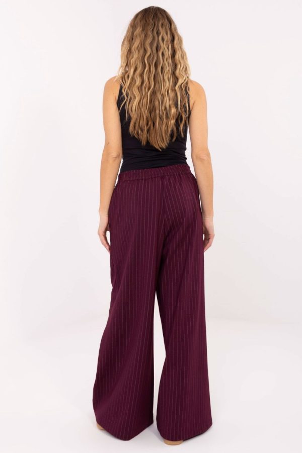 Red Women Trousers in Pants, Trousers, Shorts with Spandex, Nylon, Polyester and Viscose