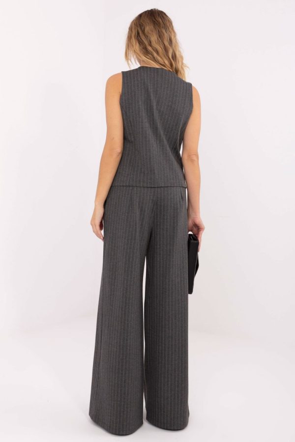 Grey Gilet in Jackets, Vests For Women with Spandex, Nylon, Polyester and Viscose
