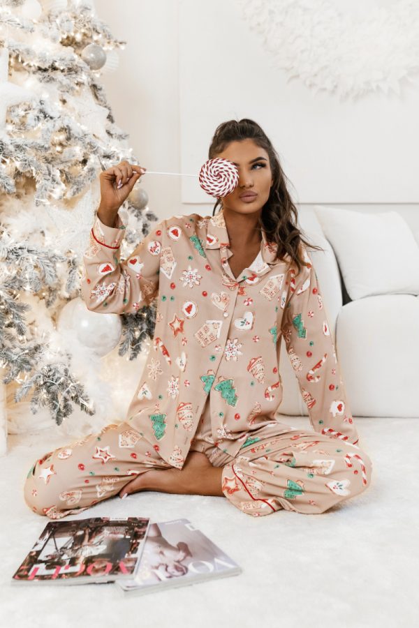 Multicolor Pyjama in Women`s Pyjamas, Sleepwear Sets with Spandex and Viscose