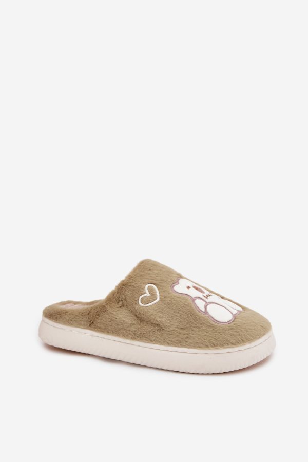 Green Slippers in Slippers For Women with Fabric, Warmers, Footbed and Sole Height