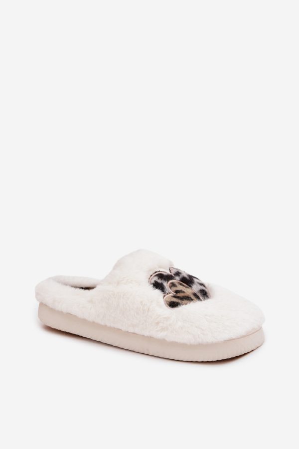 White Slippers in Slippers For Women with Fabric, Warmers, Footbed and Sole Height