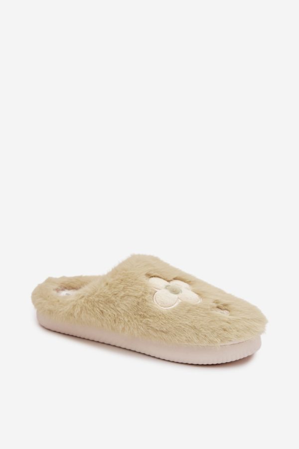 Green Slippers in Slippers For Women with Fabric, Warmers, Footbed and Sole Height