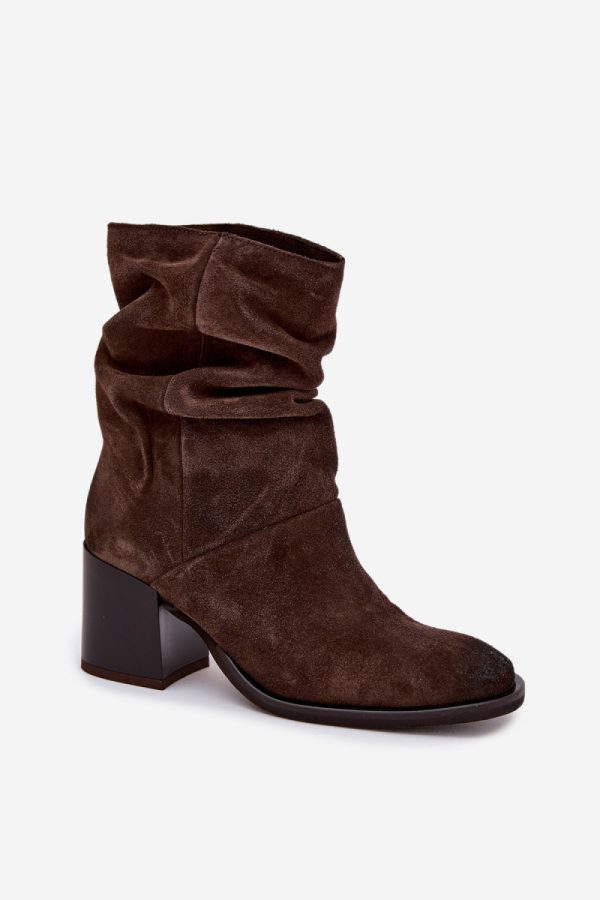 brown Heel boots model 221516 Step in style