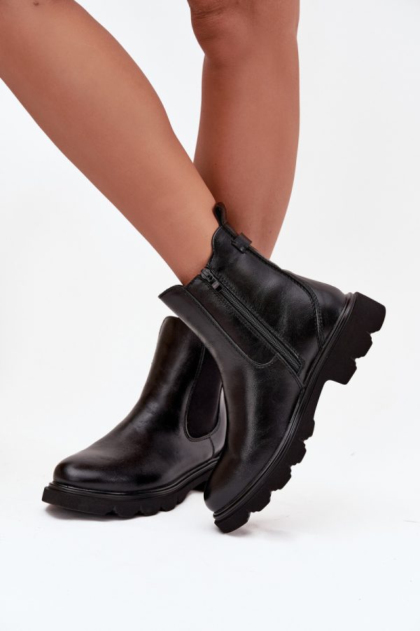 Black Jodhpur Boot in Women`s Ankle Boots & Booties with Fabric, Warmers, Footbed, Upper Height and Heel Height