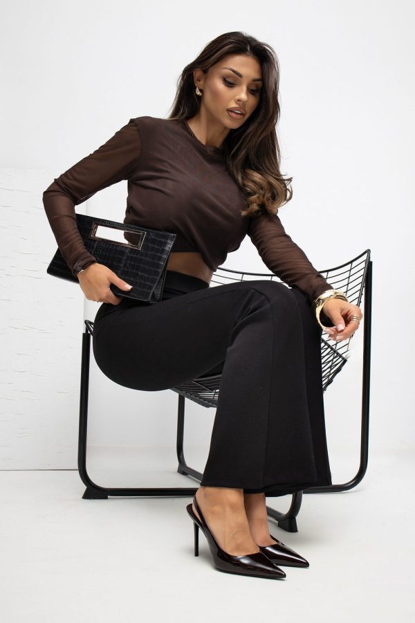 Black Tracksuit Trousers in Pants, Trousers, Shorts with Spandex and Viscose