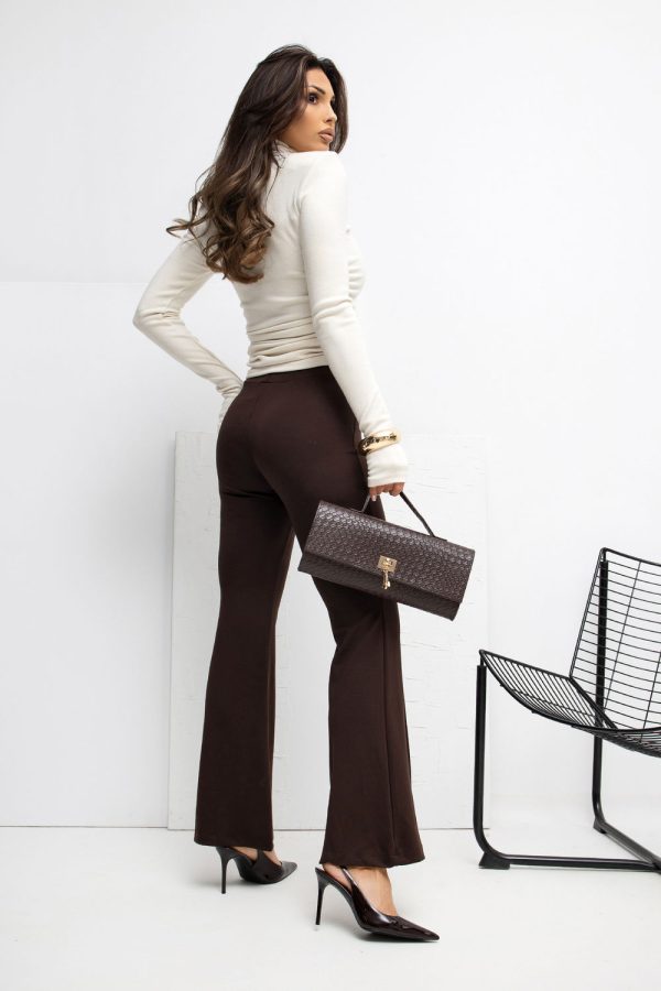 Brown Tracksuit Trousers in Pants, Trousers, Shorts with Spandex and Viscose