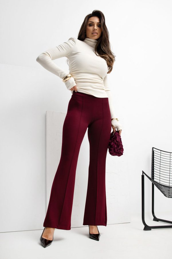 Red Tracksuit Trousers in Pants, Trousers, Shorts with Spandex and Viscose