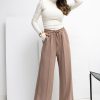 Beige Tracksuit Trousers in Pants, Trousers, Shorts with Spandex and Viscose